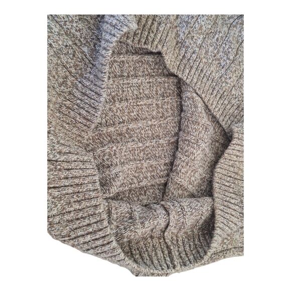 OSCAR DE LA RENTA Quarter Zip Ribbed Knit Pullover Sweater Oatmeal Men M - Picture 11 of 16